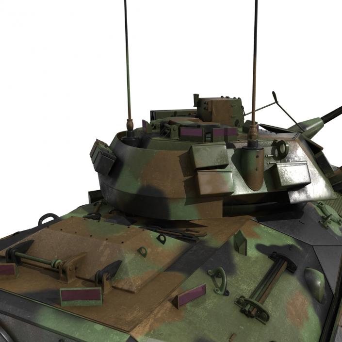 3D Infantry Fighting Vehicle Bradley M2 Rigged Camo model