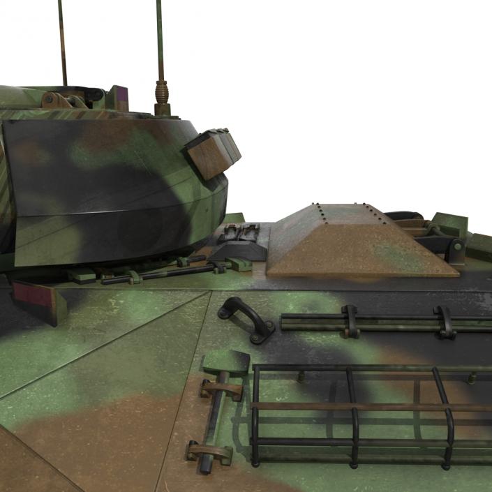 3D Infantry Fighting Vehicle Bradley M2 Rigged Camo model