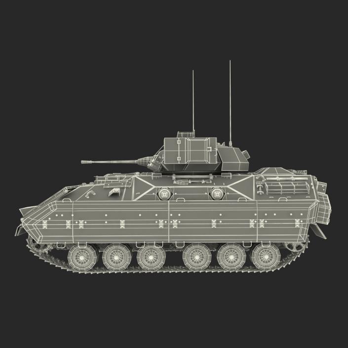 3D Infantry Fighting Vehicle Bradley M2 Rigged Camo model