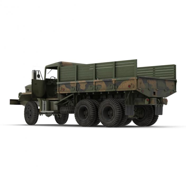 3D Military Cargo Truck m35a2 Rigged Camo model