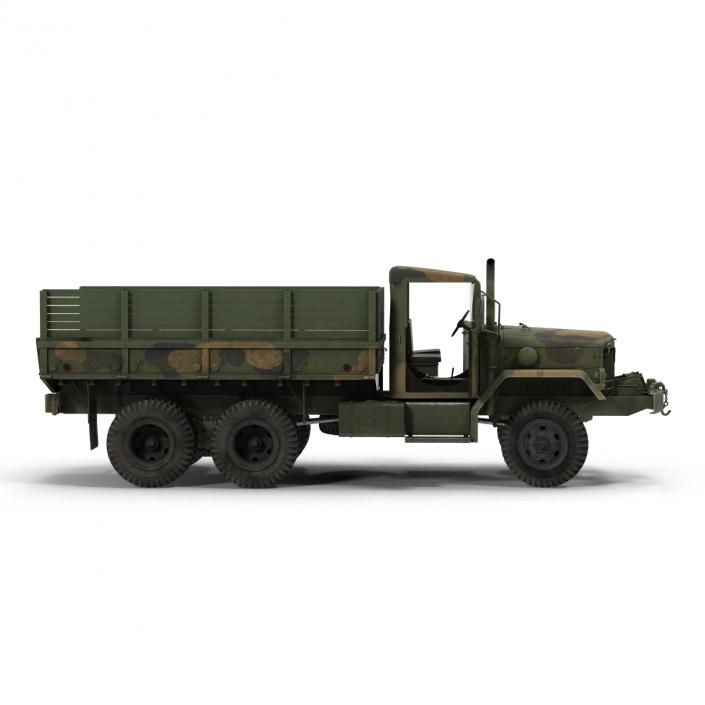 3D Military Cargo Truck m35a2 Rigged Camo model