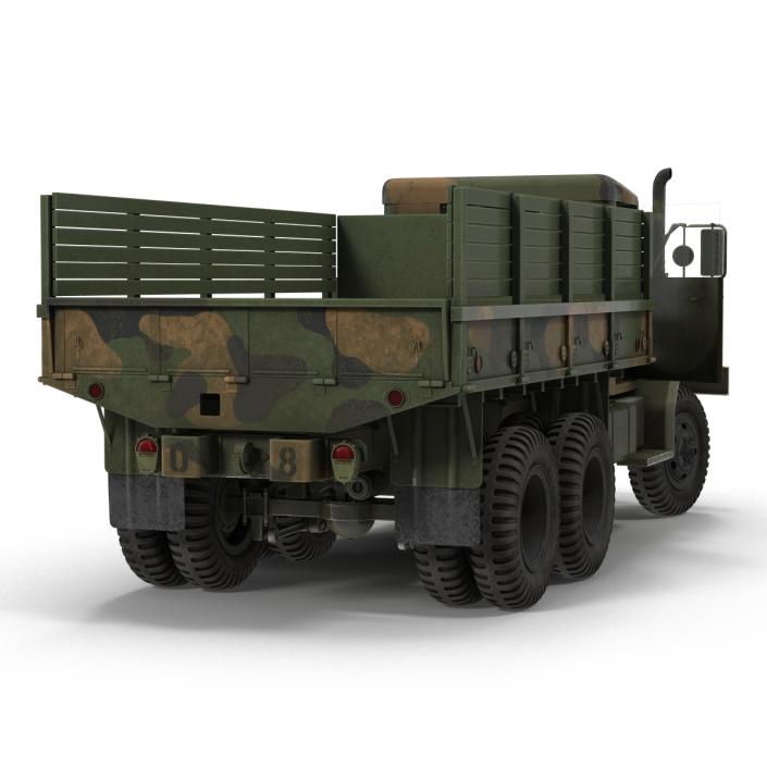 3D Military Cargo Truck m35a2 Rigged Camo model