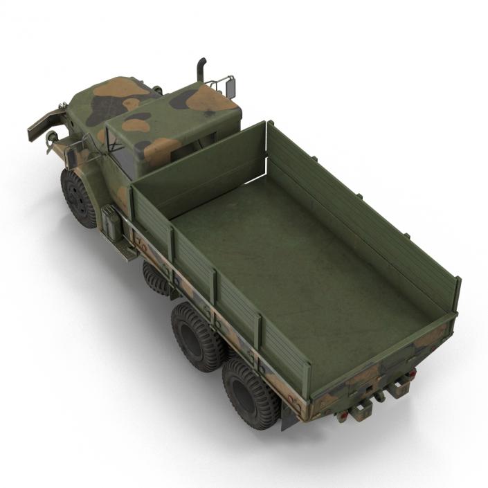 3D Military Cargo Truck m35a2 Rigged Camo model