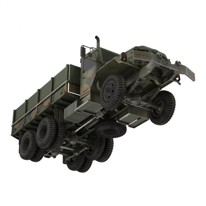 3D Military Cargo Truck m35a2 Rigged Camo model