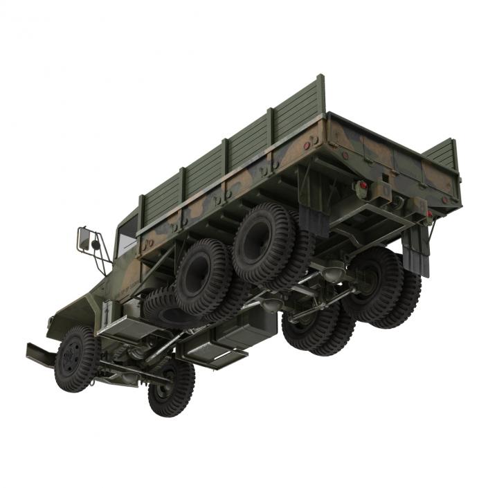 3D Military Cargo Truck m35a2 Rigged Camo model