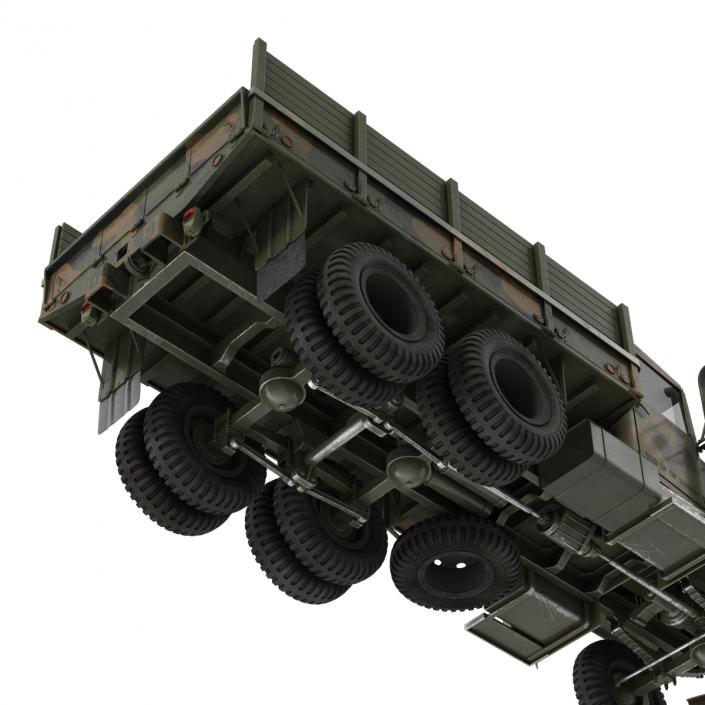 3D Military Cargo Truck m35a2 Rigged Camo model