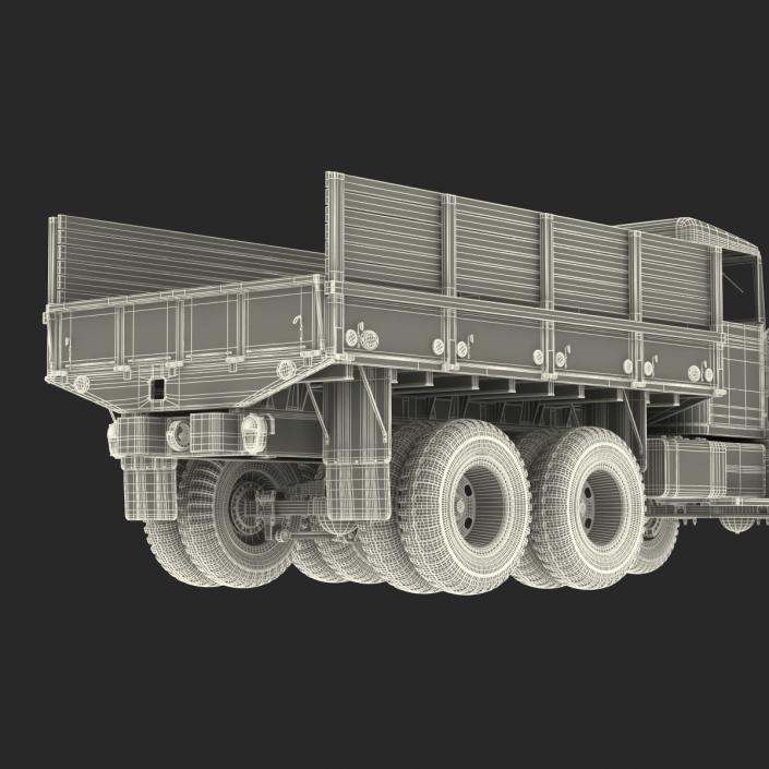 3D Military Cargo Truck m35a2 Rigged Camo model