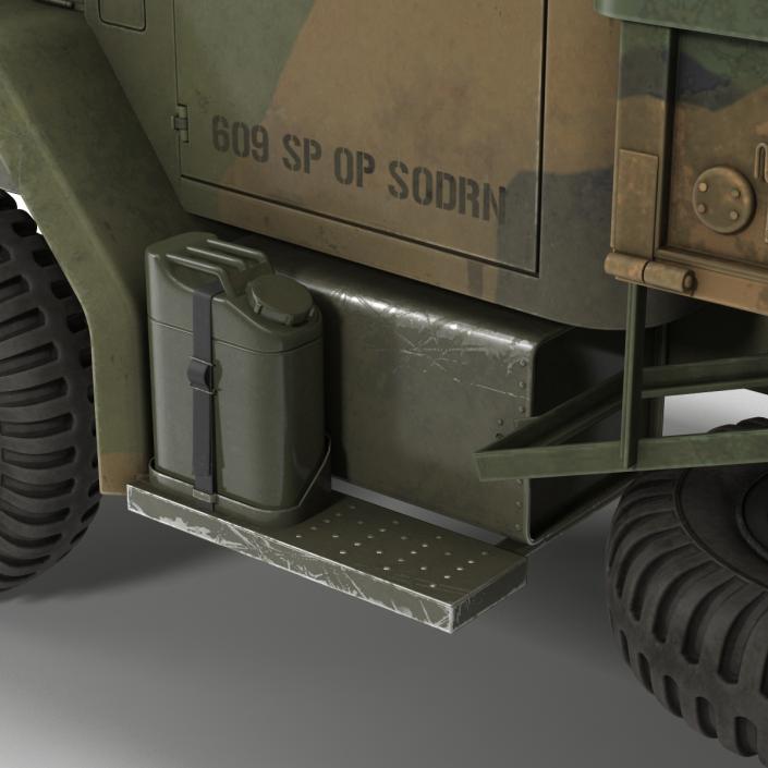 3D Military Cargo Truck m35a2 Camo