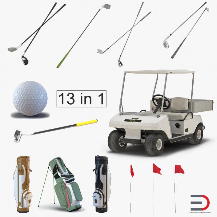 Golf Equipment Collection 2 3D