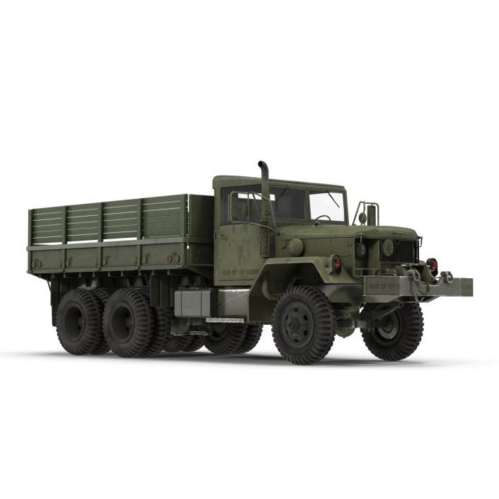 3D Military Cargo Truck m35a2 Rigged model