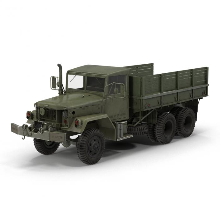 3D Military Cargo Truck m35a2 Rigged model