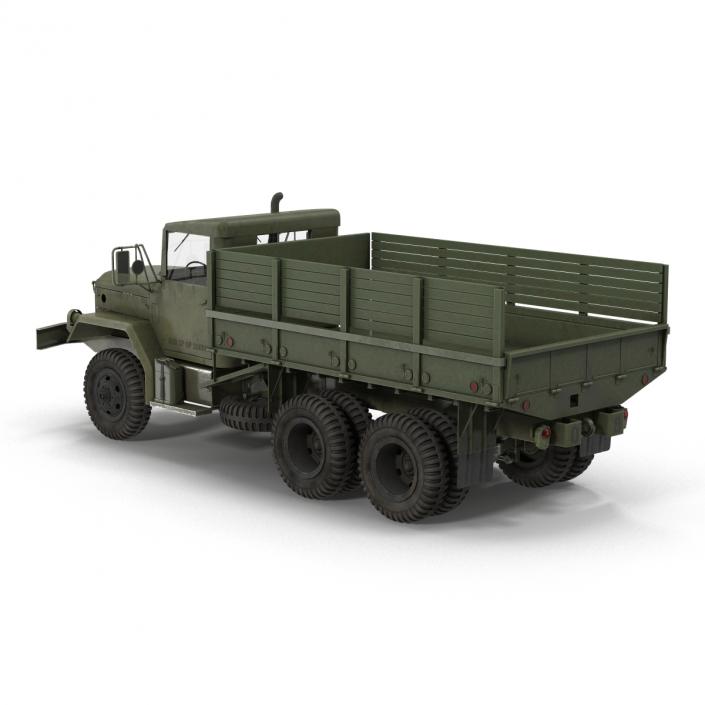 3D Military Cargo Truck m35a2 Rigged model