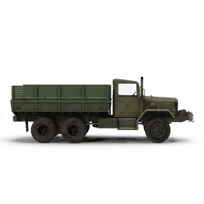 3D Military Cargo Truck m35a2 Rigged model