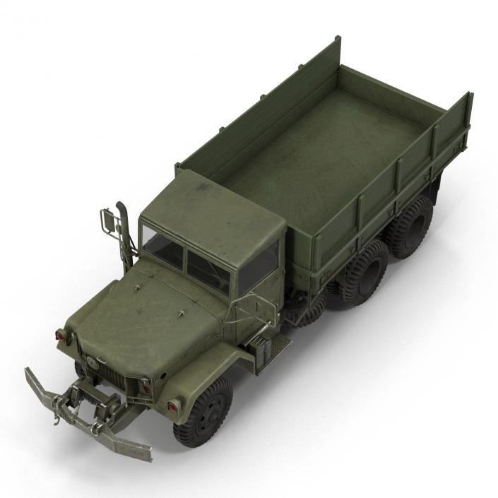 3D Military Cargo Truck m35a2 Rigged model