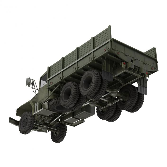 3D Military Cargo Truck m35a2 Rigged model