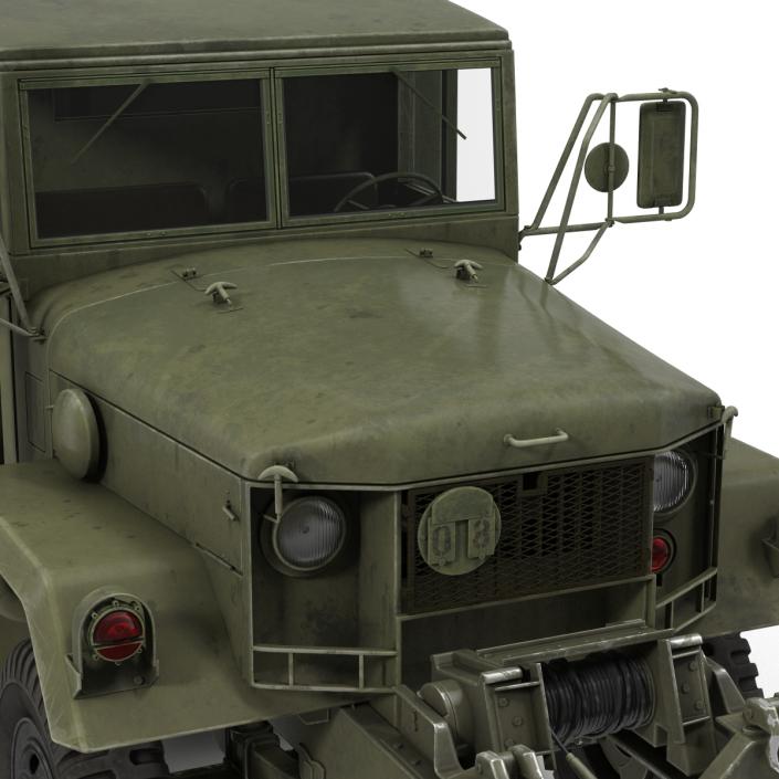 3D Military Cargo Truck m35a2 Rigged model