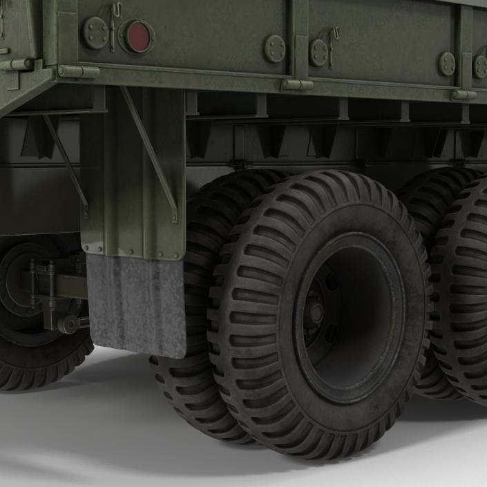 3D Military Cargo Truck m35a2 Rigged model