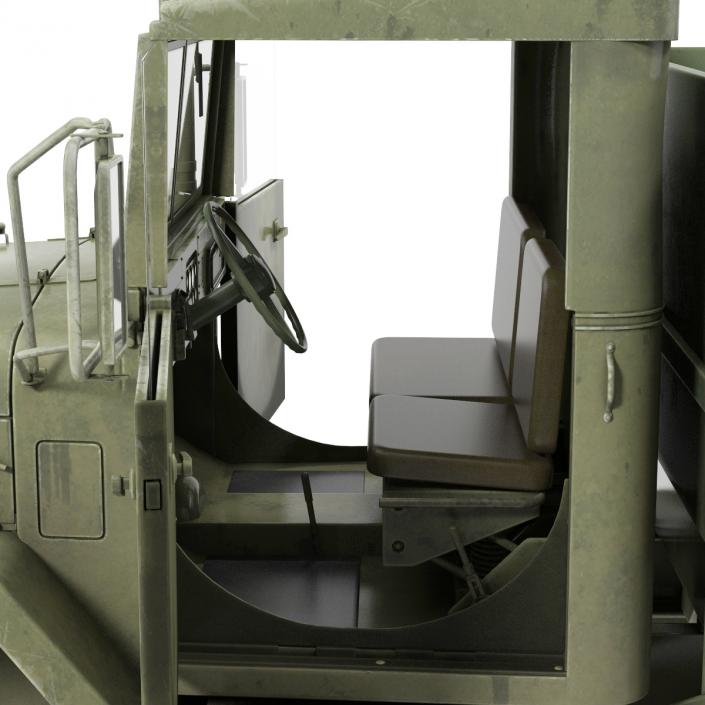 3D Military Cargo Truck m35a2 Rigged model