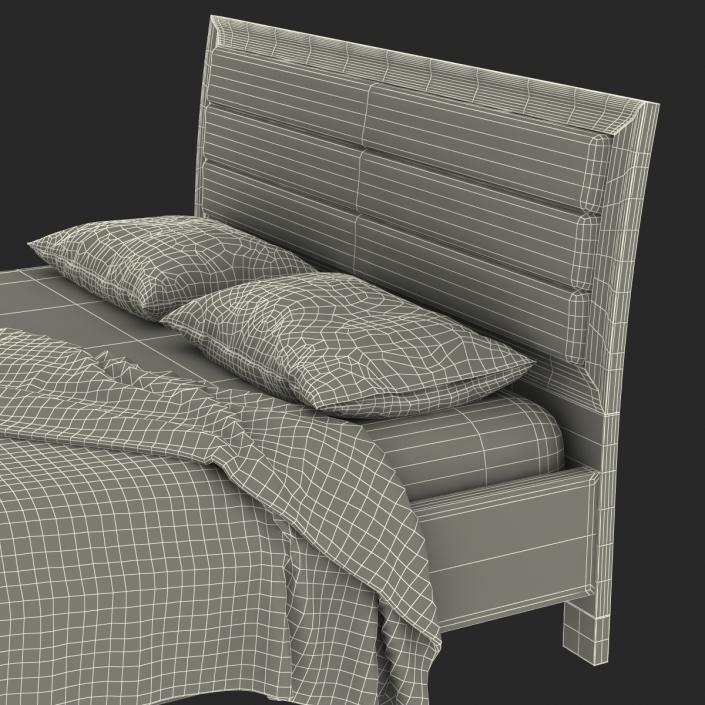 3D Queen Bed 3