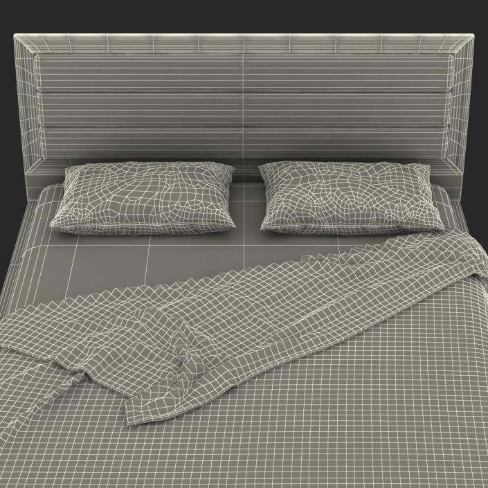 3D Queen Bed 3