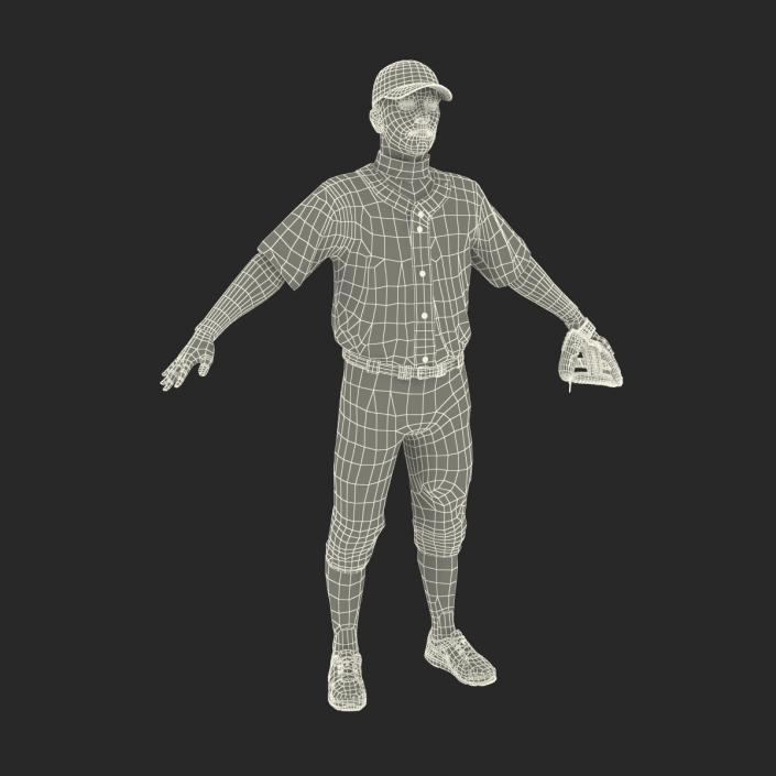 3D Baseball Player Generic model