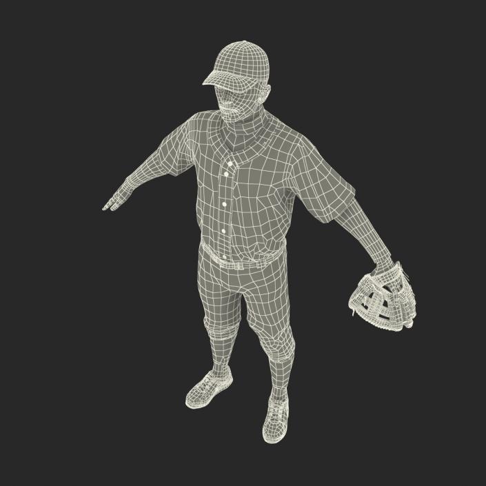 3D Baseball Player Generic model