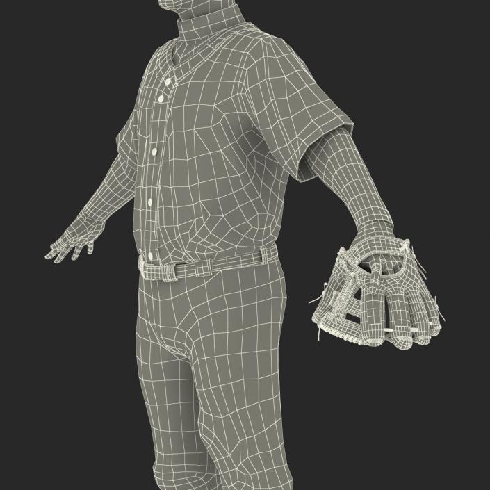 3D Baseball Player Generic model