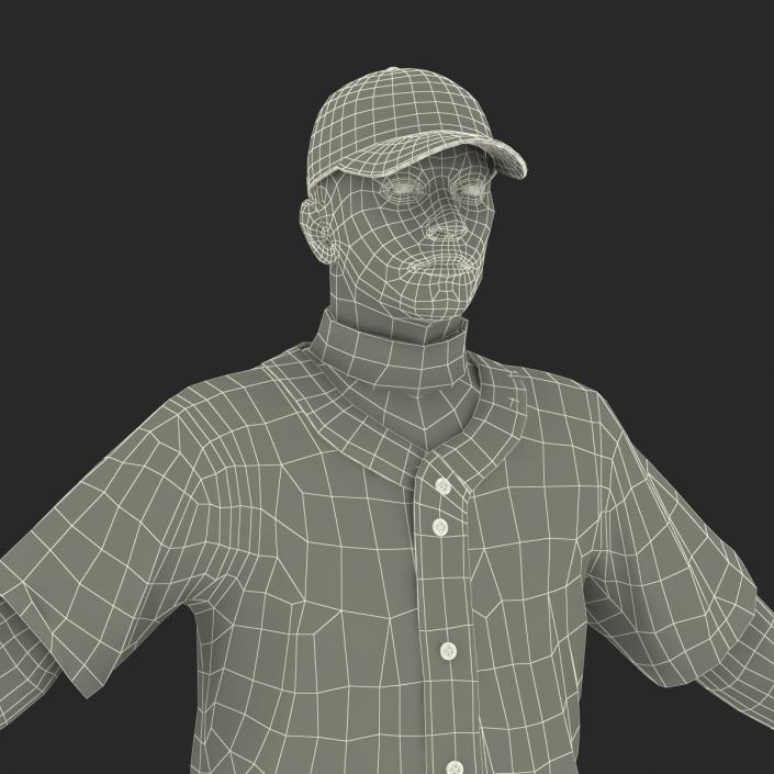 3D Baseball Player Generic model