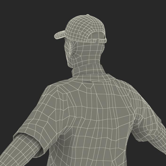 3D Baseball Player Generic model