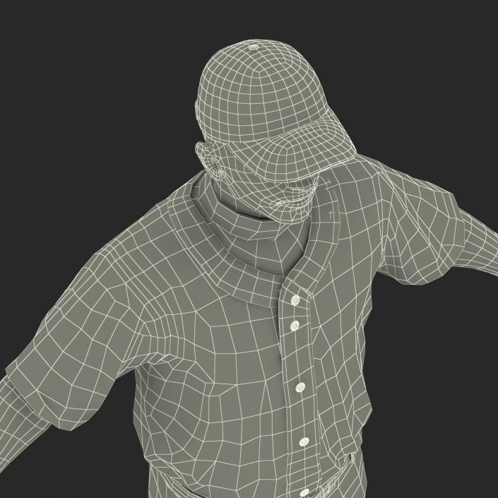 3D Baseball Player Generic model