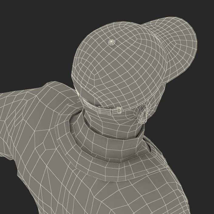 3D Baseball Player Generic model