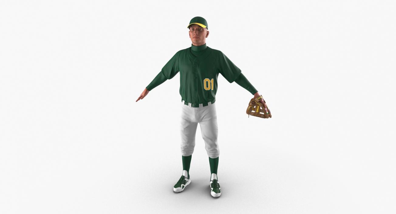 3D Baseball Player Generic model