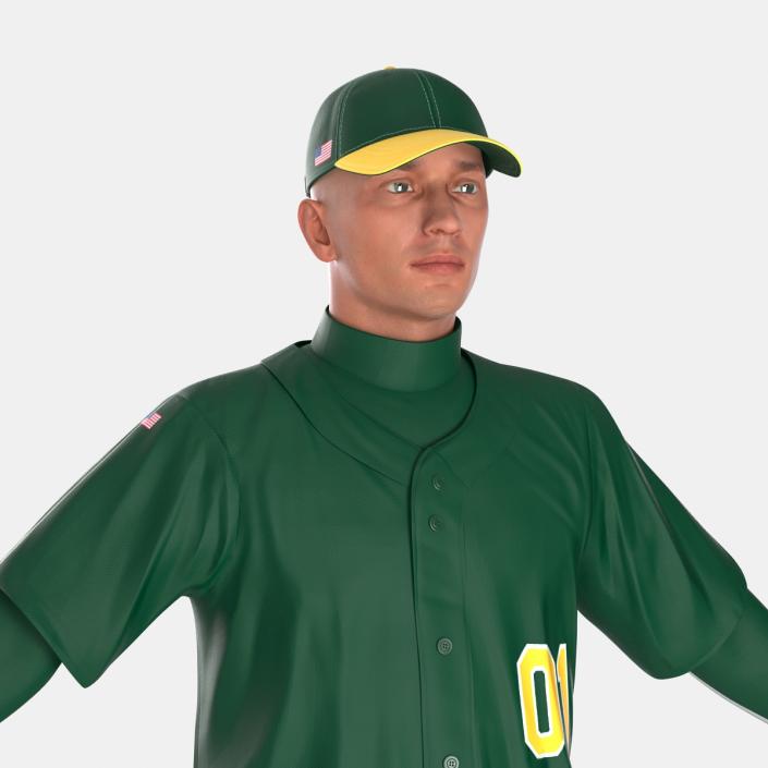 3D Baseball Player Generic model