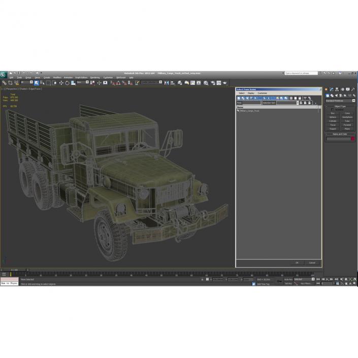 3D Military Cargo Truck m35a2