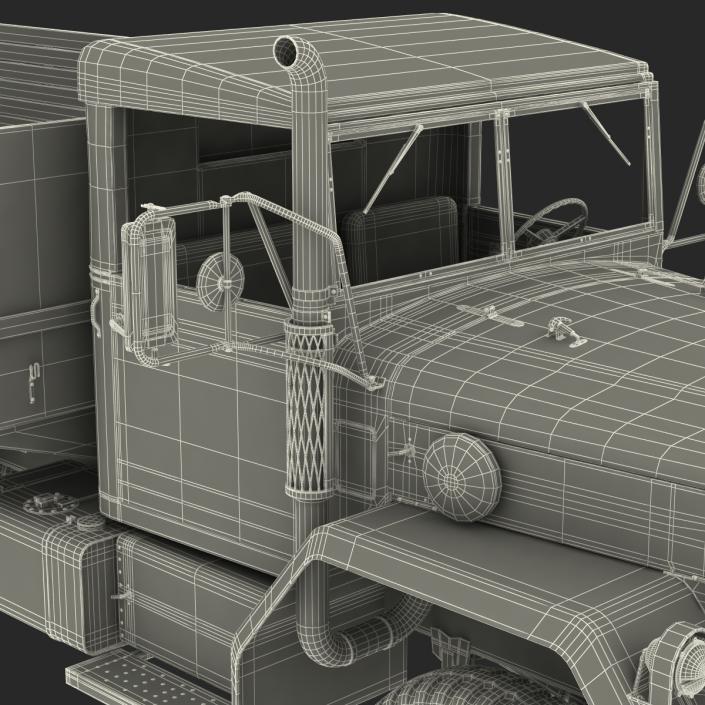 3D Military Cargo Truck m35a2