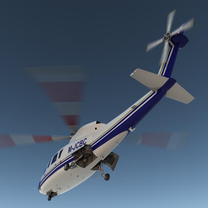 3D Helicopter Sikorsky s76 model