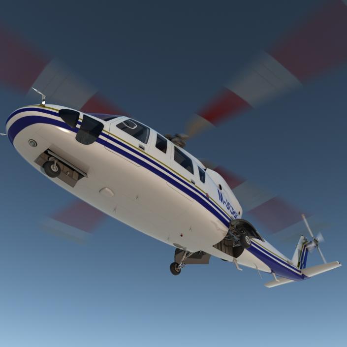 3D Helicopter Sikorsky s76 model