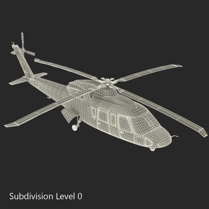 3D Helicopter Sikorsky s76 model