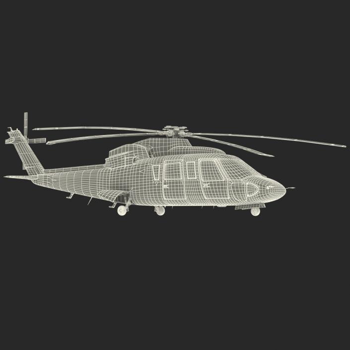 3D Helicopter Sikorsky s76 model