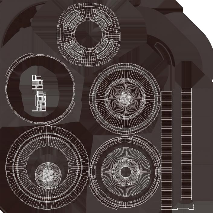 Industrial Anodized End Cap 4 3D model