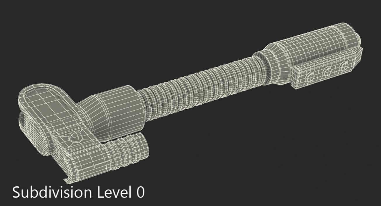 3D Ram Cylinder Hydraulic Sci-Fi 2