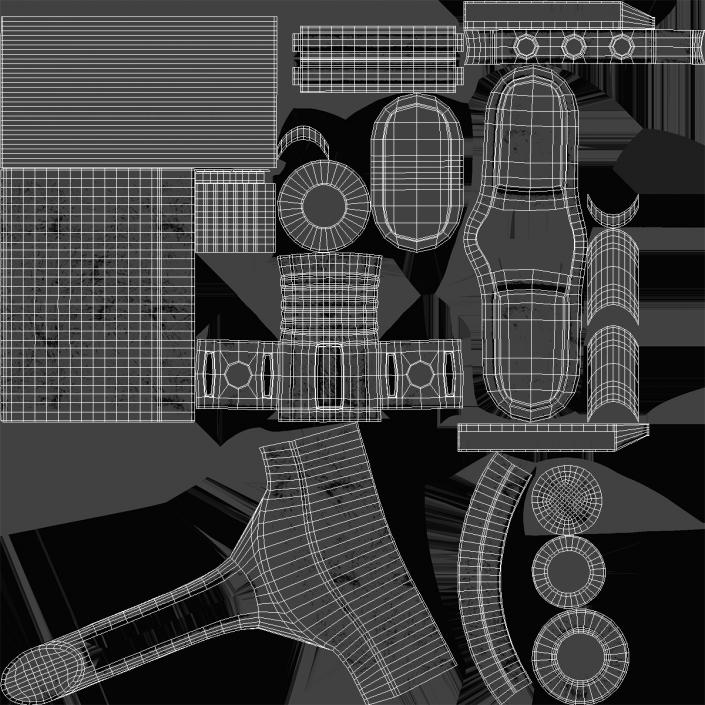 3D Ram Cylinder Hydraulic Sci-Fi 2