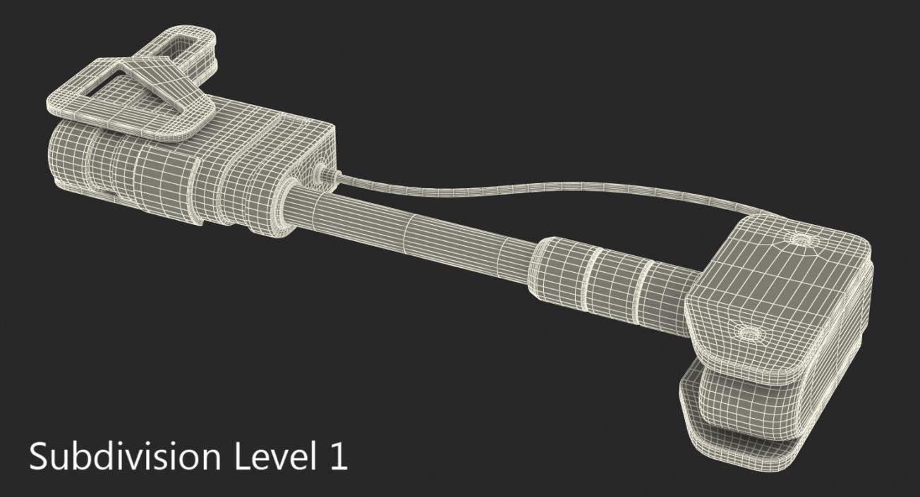 3D Ram Cylinder Hydraulic Sci-Fi 3