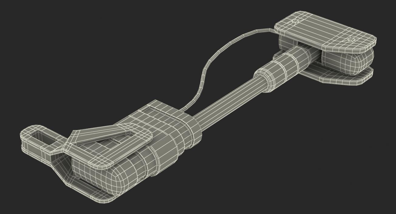 3D Ram Cylinder Hydraulic Sci-Fi 3