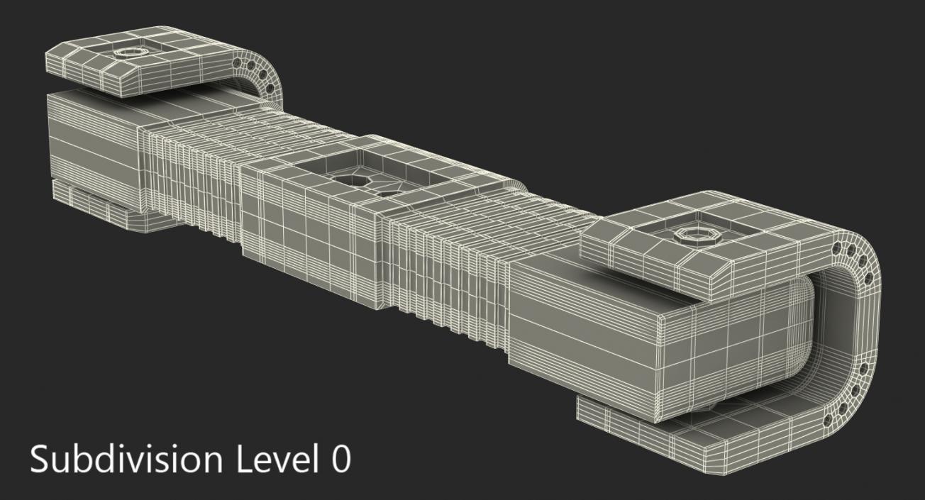 3D Ram Cylinder Hydraulic Sci-Fi 4