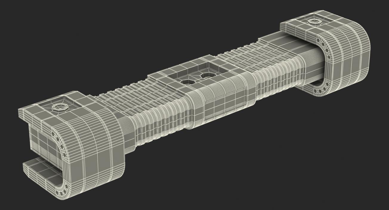 3D Ram Cylinder Hydraulic Sci-Fi 4