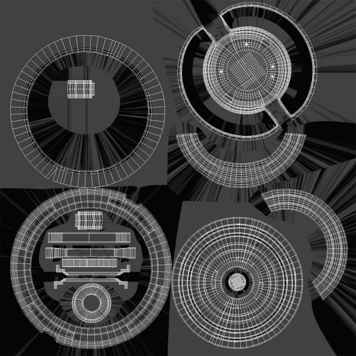 3D Industrial End Cap model