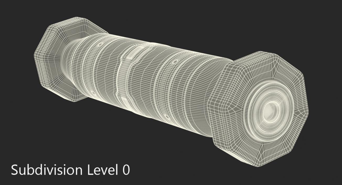 3D Ram Cylinder Hydraulic Sci-Fi 7