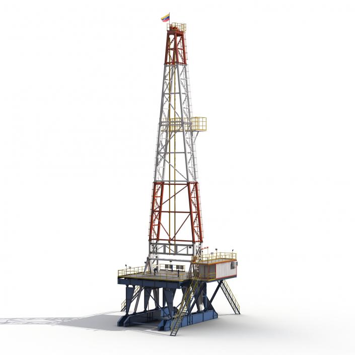 3D Fracking Gas Platform 2 model