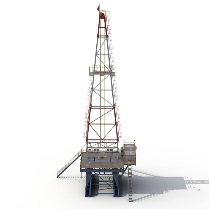 3D Fracking Gas Platform 2 model